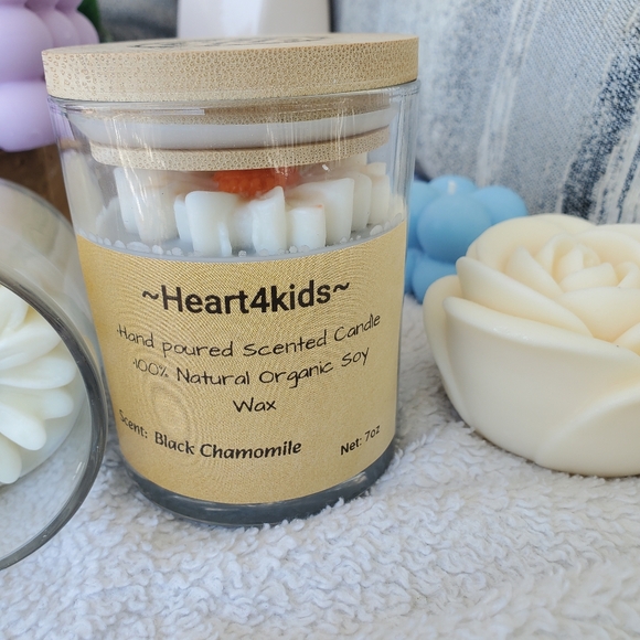 Heart4kids Scented Candles Black Chamomile 2×(7oz) - Picture 4 of 10